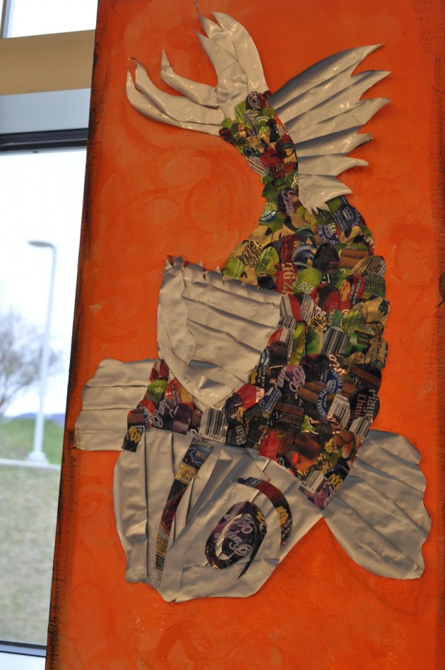 Student’s art displayed in Campus Center
