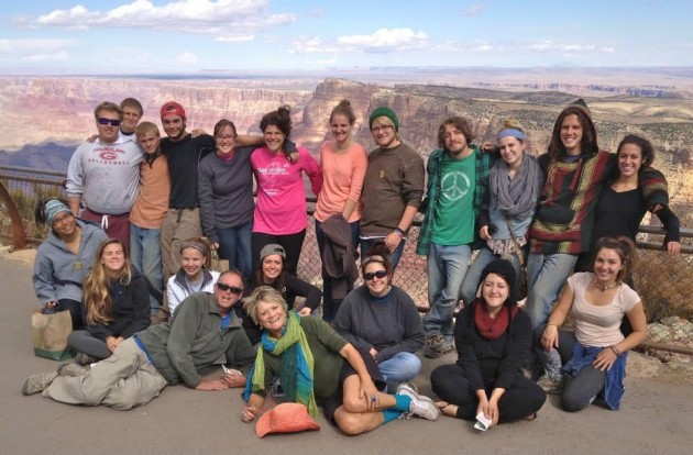 In awe at the Grand Canyon