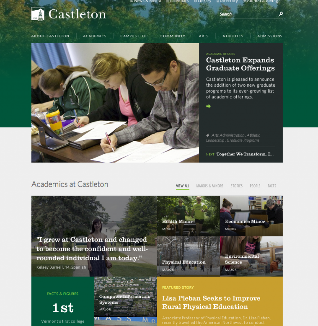 Castleton upgrades continue with new website