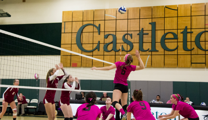 Pink Game ends volleyball season