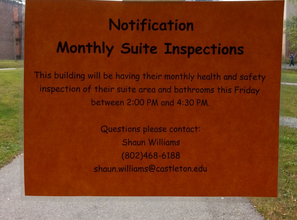 School officials: suite inspections are no big deal