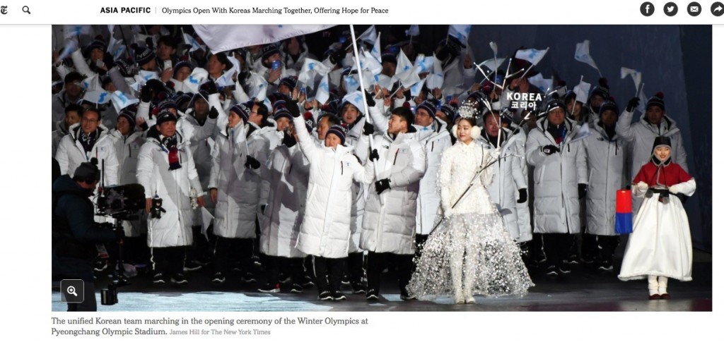 What does a united Korea in Olympics mean?