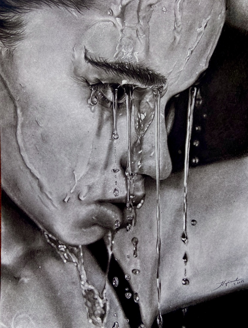Artist works 30 hours on hyper-realistic drawing
