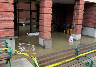 Water main break causes flooding in Woodruff Hall